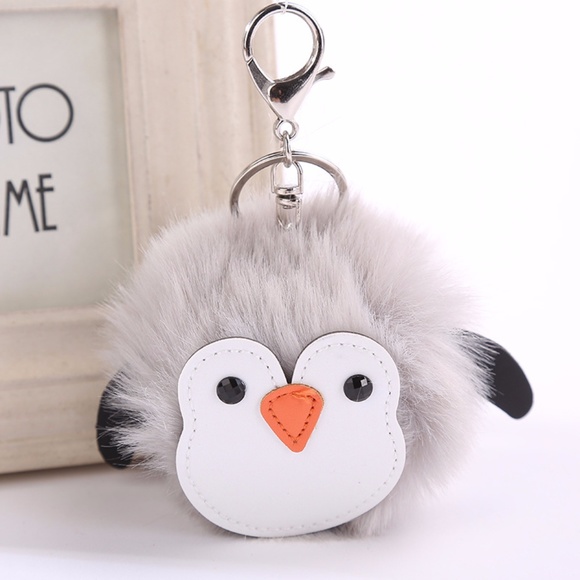 Cute Nation Accessories - NEW Cute Penguin Pom Pom Handbag Charm / Keychain